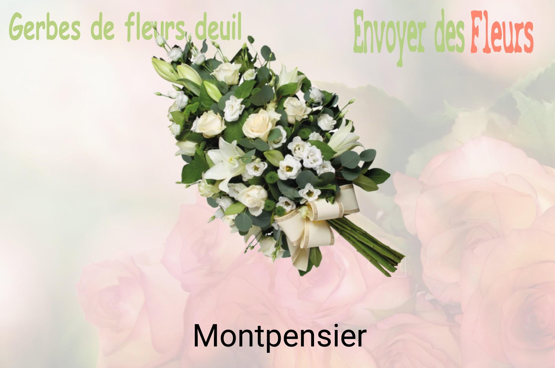 Gerbe de fleurs de deuil livrée à Montpensier